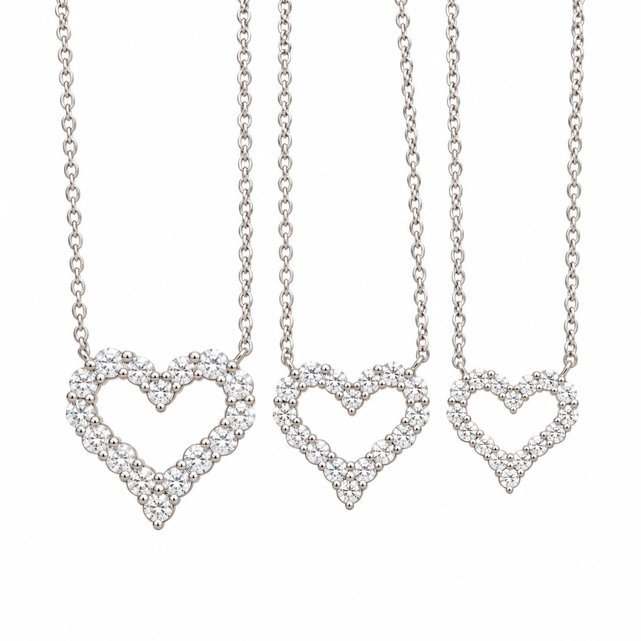 Heart Pendant Trio