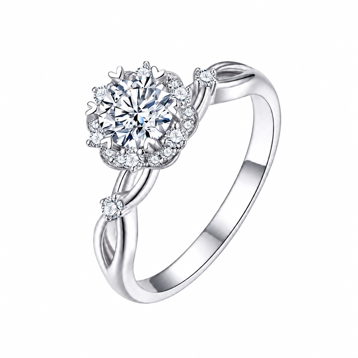 Round Halo Ring