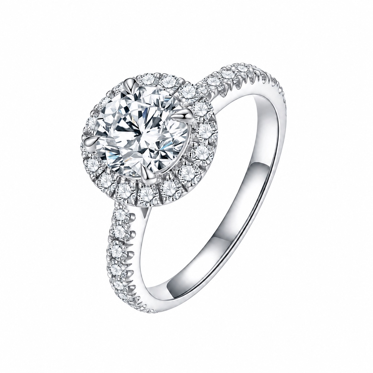 Pavé Halo Ring