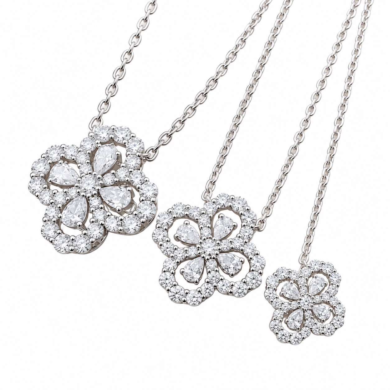 Floral Pendant Trio