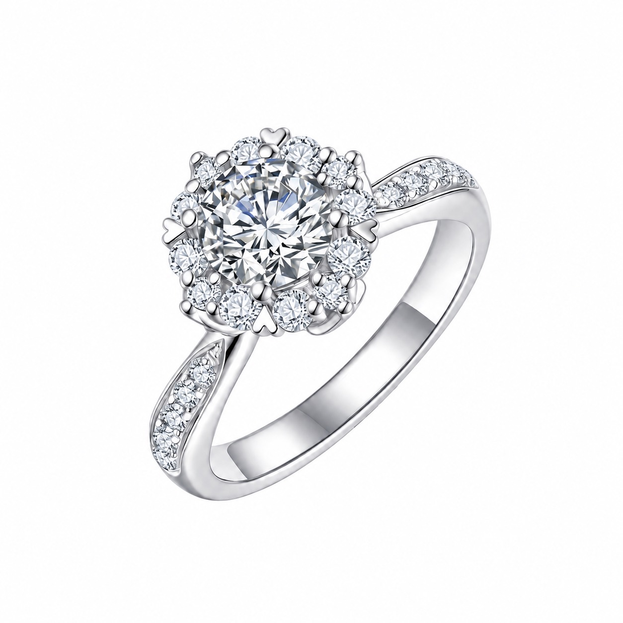 Floral Halo Ring